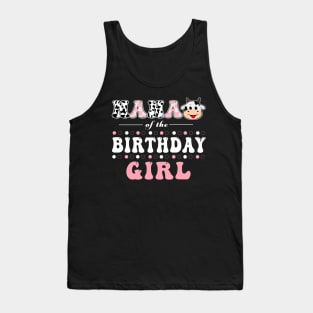 Nana Of Birthday Girl Farm Animal Bday Party Celebrations Tank Top